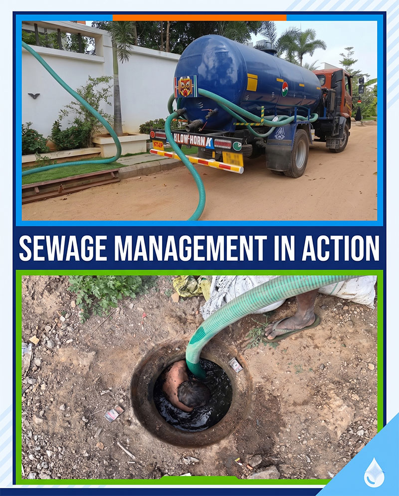 HHH Septic Tank Cleaners team cleaning a septic tank